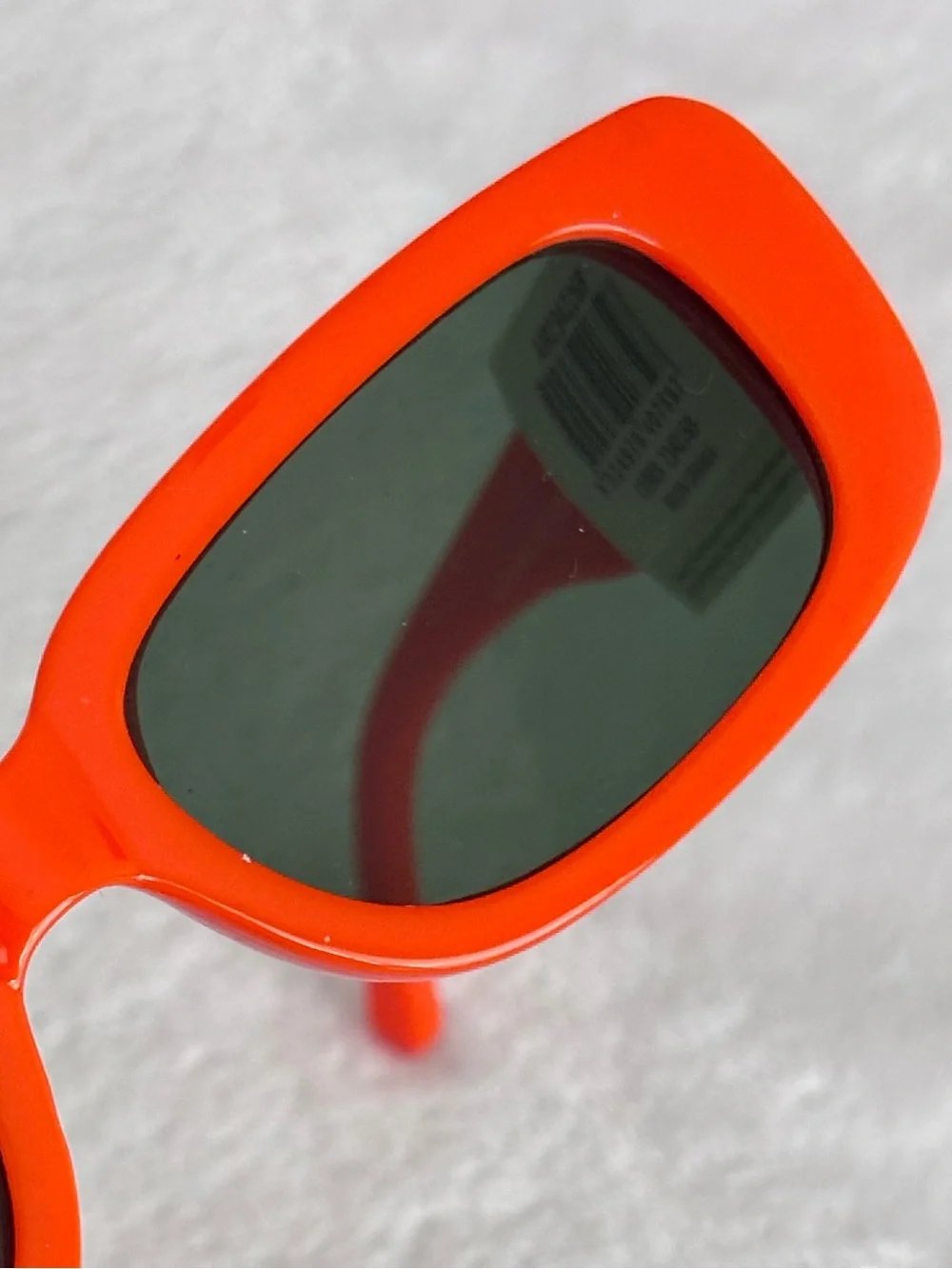 AIRE Ceres Neon Orange Unisex Rectangular Sunglasses--NWT